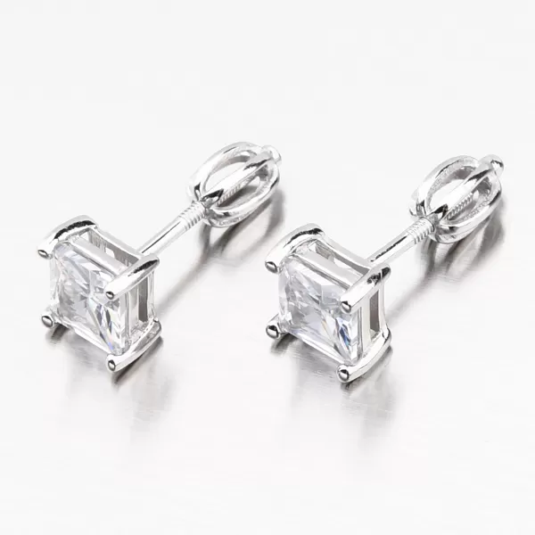 Stříbrné náušnice pecky se zirkonem PKL-2116