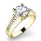 Zásnubní prsten s diamanty ZP-10816D-ZL