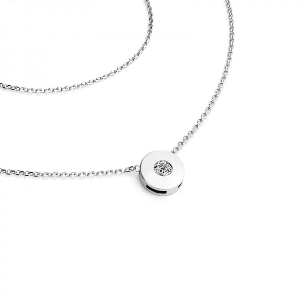 Zlatý náhrdelník s briliantem 10911-NH01-B