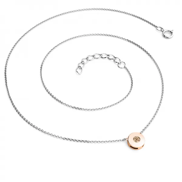 Náhrdelník s Champagne briliantem 10911-NH01-BCV-Champ