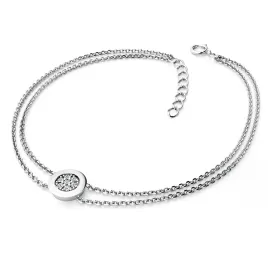 Dámský náramek bílé zlato 585/1000 přírodní diamant 0.084 ct G/SI brilianty 10902-NR02-B
