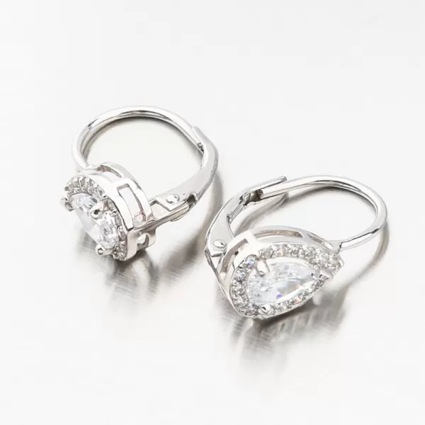 Stříbrné náušnice se zirkony UCST-121160