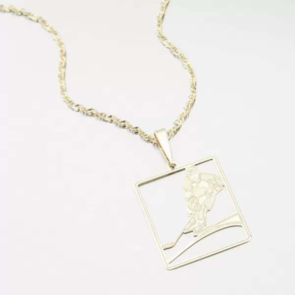 Zlatý přívěsek hokejista PAMŠ-130221