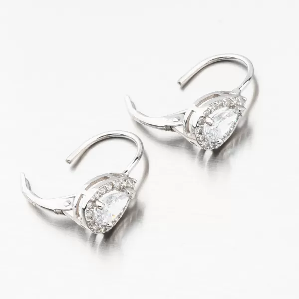 Stříbrné náušnice se zirkony UCST-121160