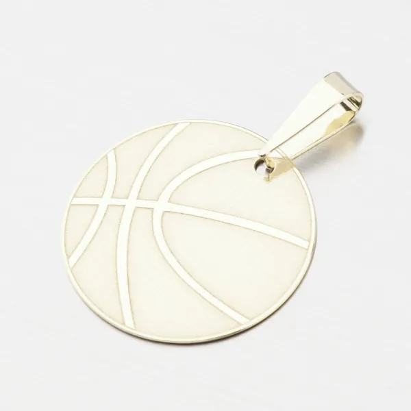 Přívěsek basketbalový míč - zlato 585 PAMŠ-130768