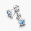 Pecky z bílého zlata s akvamarínem a se zirkony 52GZ-2745-B-AKVA