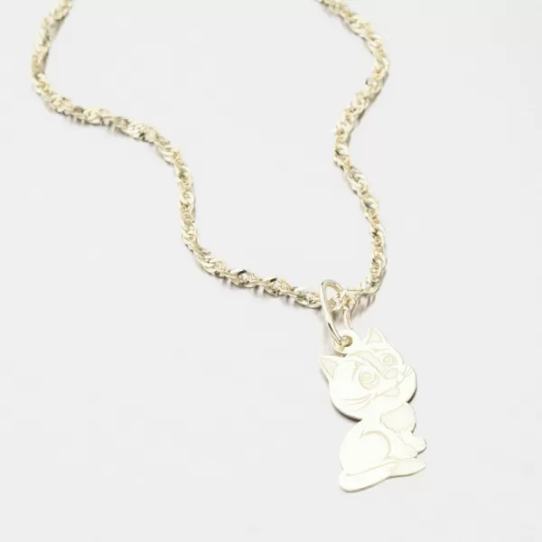 Zlatý přívěsek kočka PAMŠ-130716