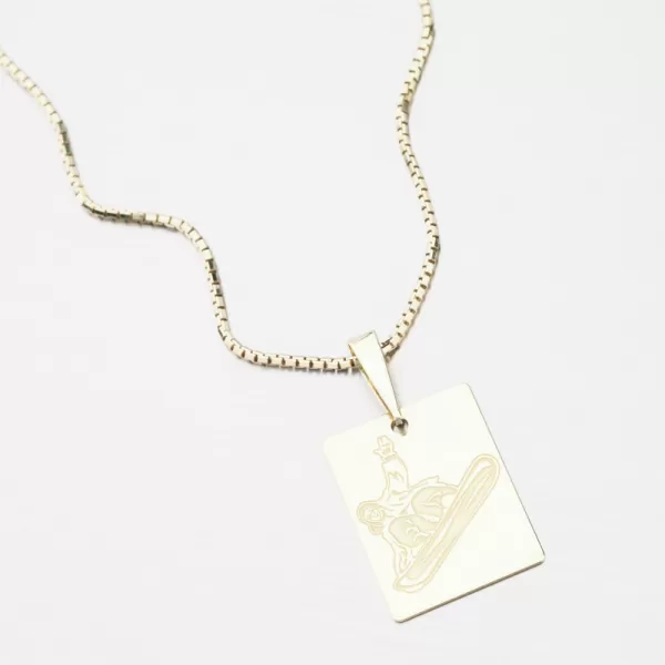 Zlatý přívěsek snowboardista PAMŠ-130750