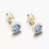 Zlaté pecky s akvamarínem a se zirkony 52GZ-2745-ZL-AKVA
