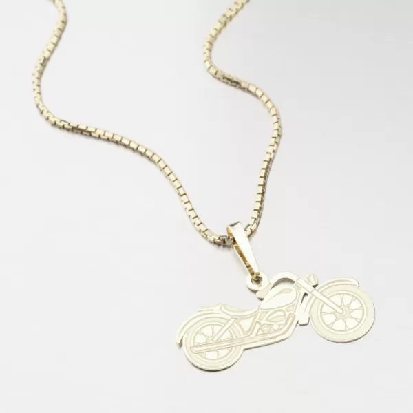 Zlatý přívěsek motorka PAMŠ-130032