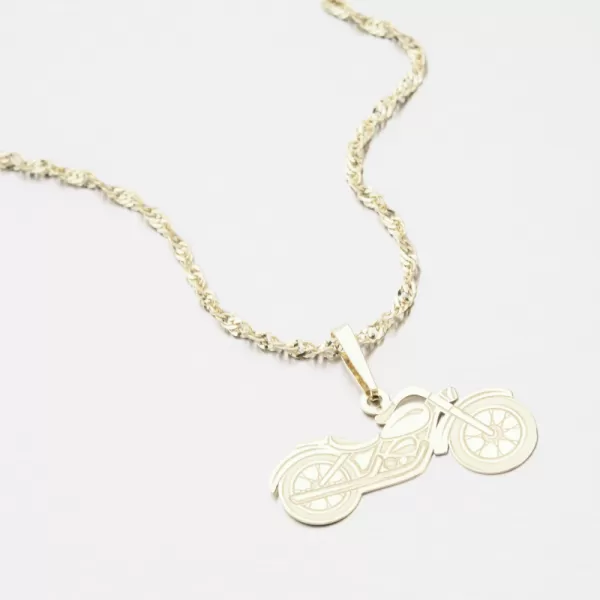 Zlatý přívěsek motorka PAMŠ-130032