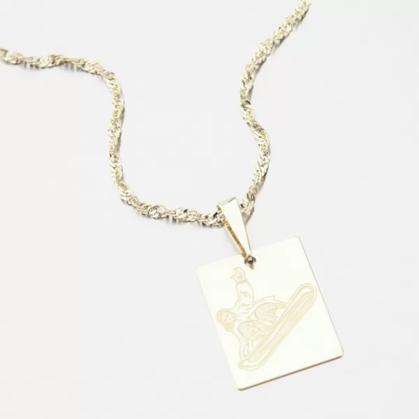 Zlatý přívěsek snowboardista PAMŠ-130750