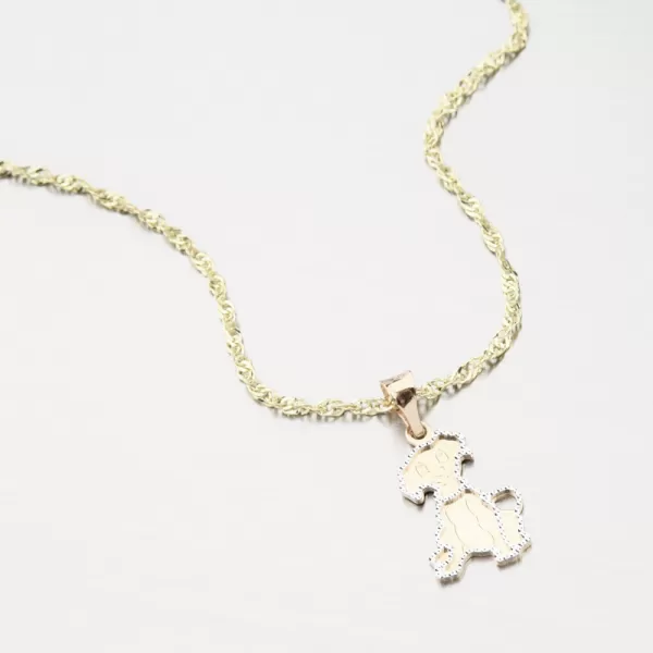 Zlatý přívěsek pes 13-394