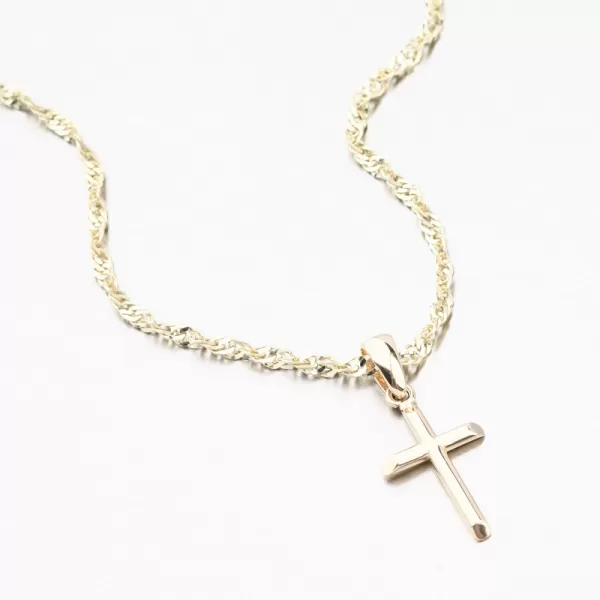 Zlatý přívěsek kříž 53GZ-8048-ZL