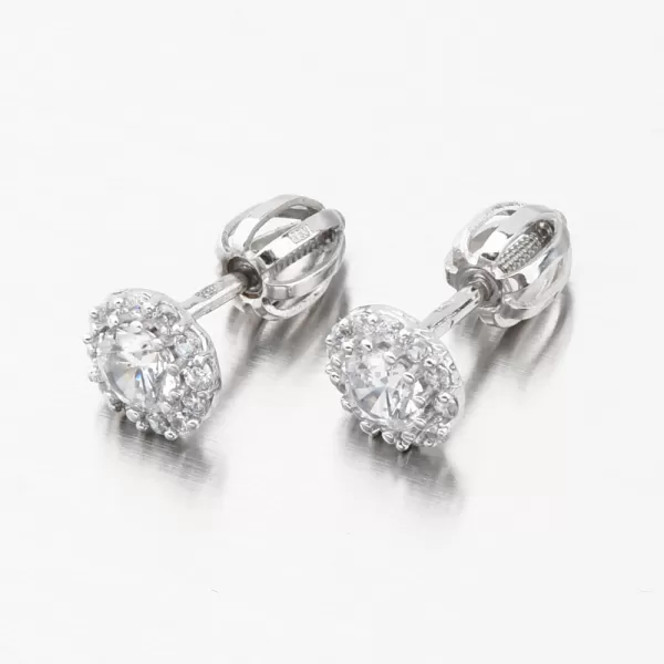 Pecky z bílého zlata se zirkony 52GZ-2745-B-ZIR