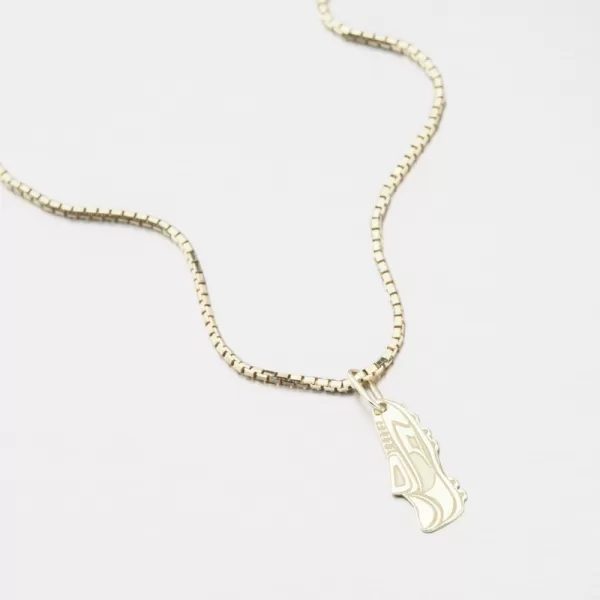 Zlatý přívěsek fotbal kopačka PAMŠ-130205