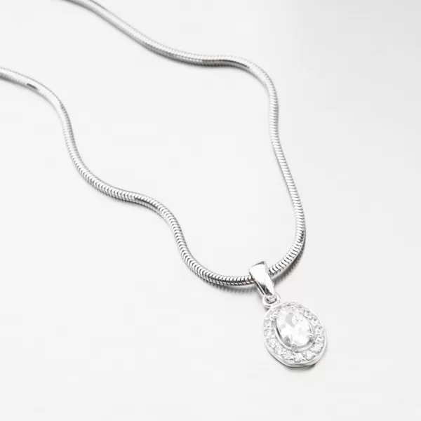 Přívěsek z bílého zlata se zirkony 53GZ-8056-B-ZIR