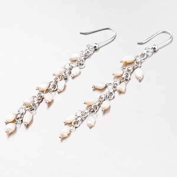 Visací náušnice s perlami MORM7787P10