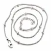 Stříbrný náhrdelník s kuličkami 92003043-76-SLX