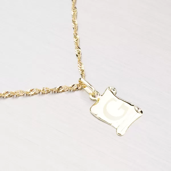 Zlatý přívěsek - písmenko G 43-2064G