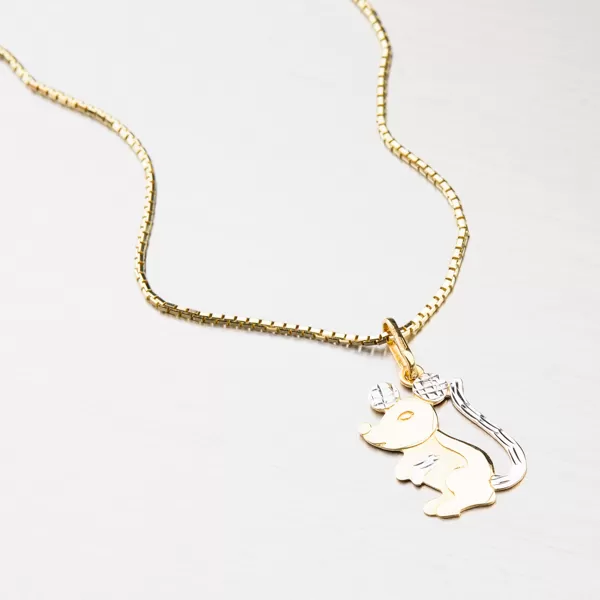 Zlatý přívěsek - Myš 43-2410