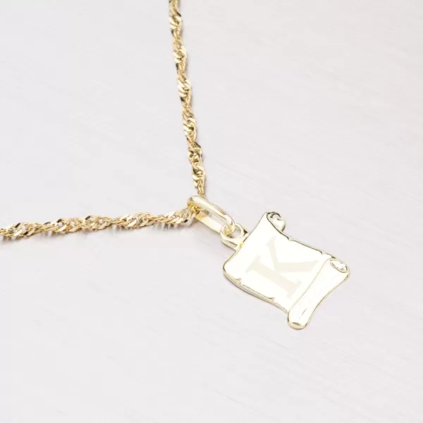 Zlatý přívěsek - písmenko K 43-2064K