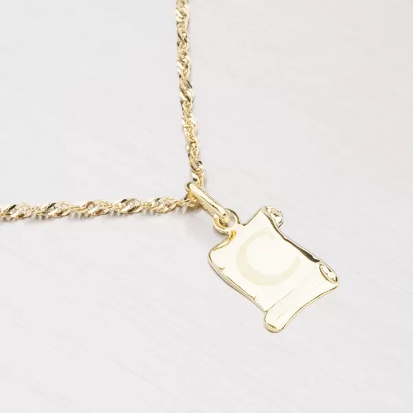 Zlatý přívěsek - písmenko C 43-2064C