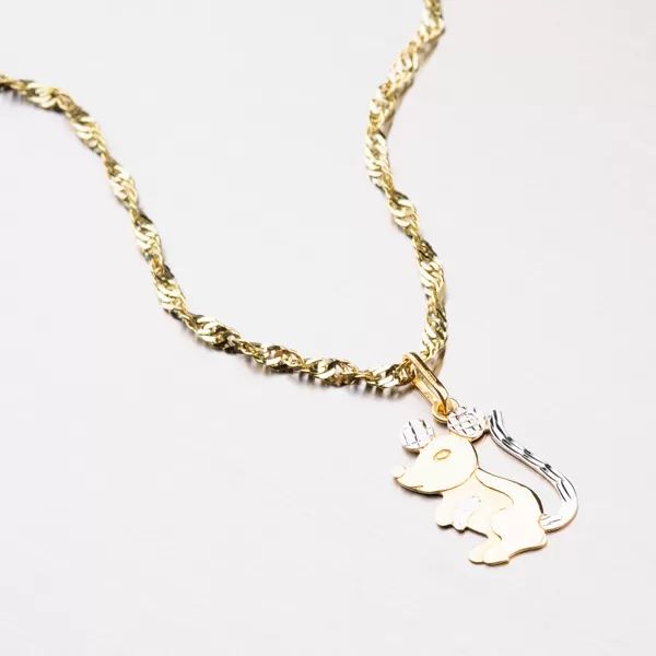 Zlatý přívěsek - Myš 43-2410