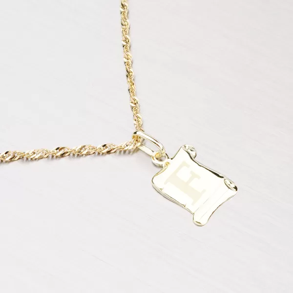 Zlatý přívěsek - písmenko F 43-2064F