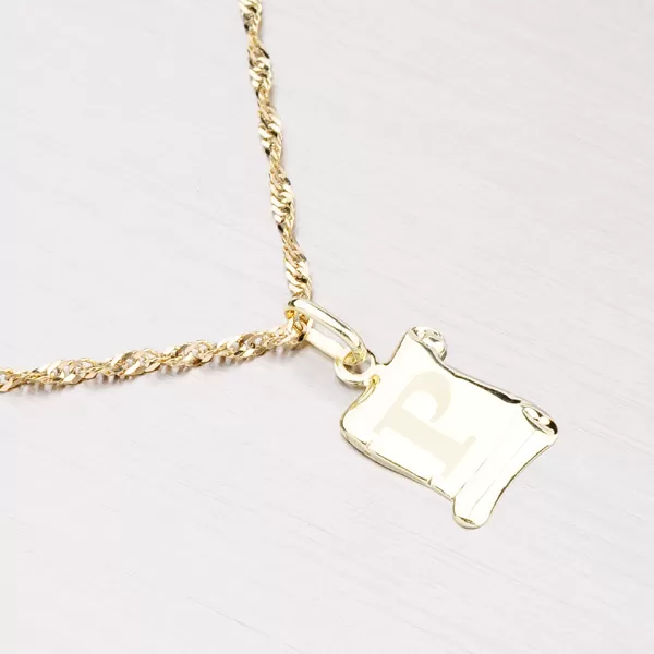 Zlatý přívěsek - písmenko P 43-2064P