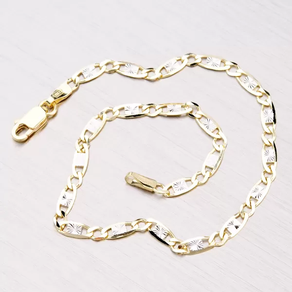 Zlatý náramek - Plošky 44-1044