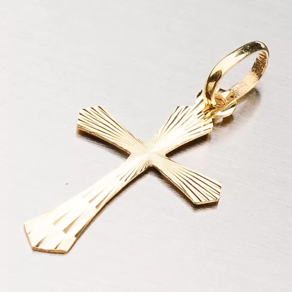 Zlatý přívěsek - kříž 13-340