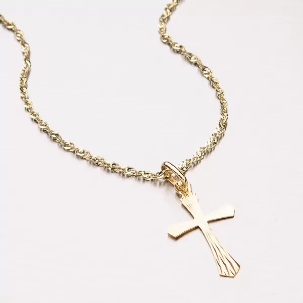 Zlatý přívěsek - kříž 13-340