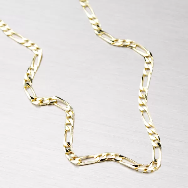 Zlatý náramek - Figaro 3+1 44-1115