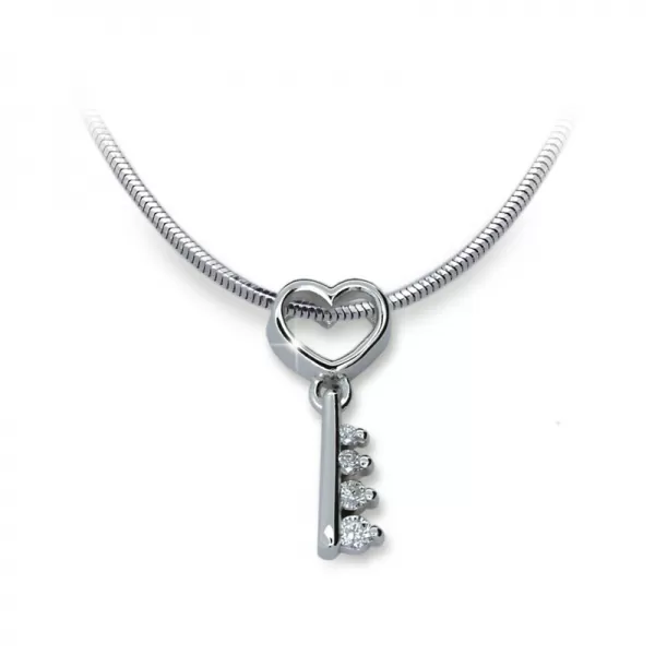 Přívěsek - klíč s diamanty DF1921