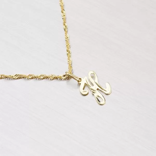 Zlatý přívěsek - písmenko H 2-4002-H