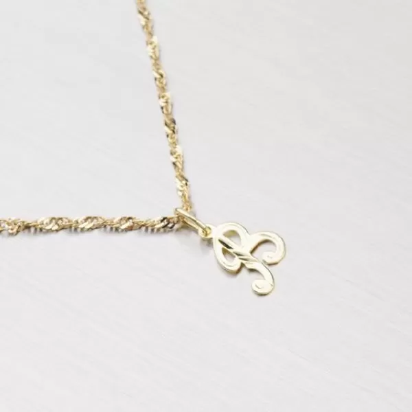 Zlatý přívěsek - písmenko B 2-4002-B