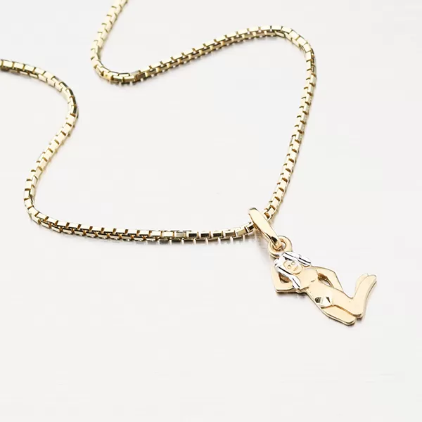 Zlatý přívěsek - Panna 43-2071-08