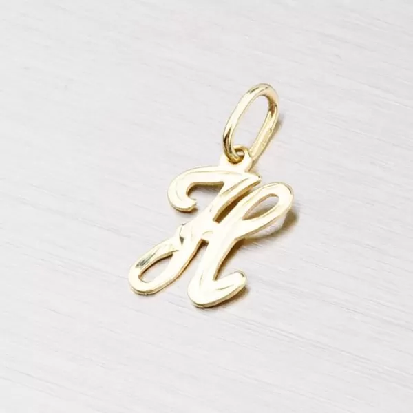 Zlatý přívěsek - písmenko H 2-4002-H