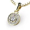 Dámský přívěsek žluté zlato 585/1000 0.245 ct 10922-ZL-ZIR