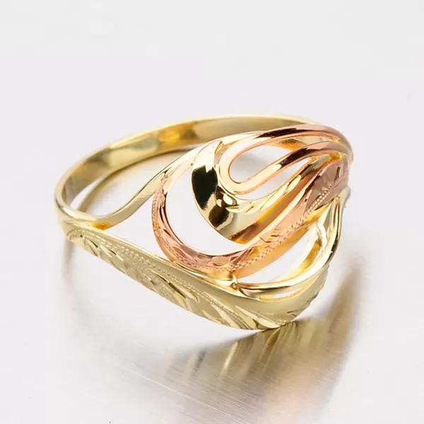 Zlatý prsten s ručním rytím 51P-505