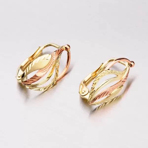 Náušnice ze zlata klasik 52NK-078