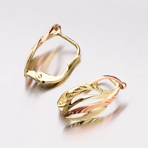 Náušnice ze zlata klasik 52NK-078