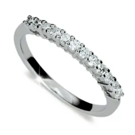Zásnubní prsten bílé zlato 585/1000 přírodní diamant 0.384 ct G/SI ZP1971D
