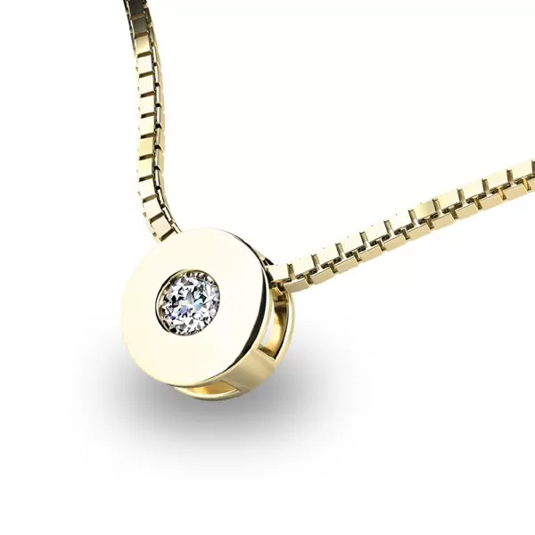 Zlatý přívěšek ze žlutého zlata 10912-ZL-ZIR