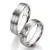 Snubní prsteny titan s ocelí přírodní diamant 0.120 ct TS604