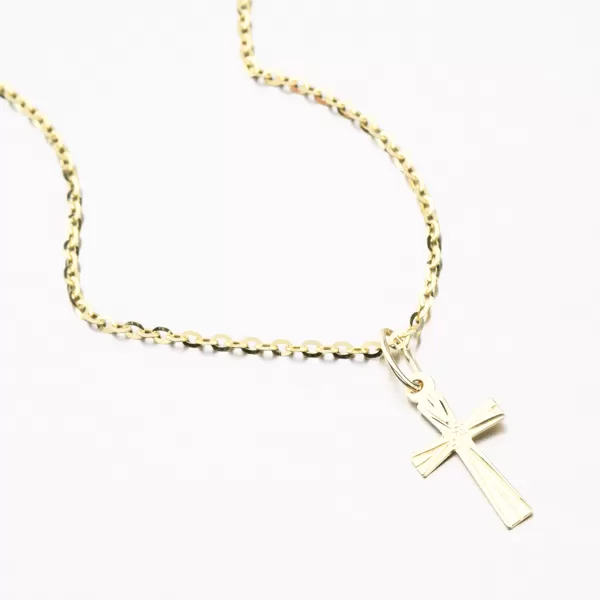 Zlatý křížek - ručně rytý 322-0097