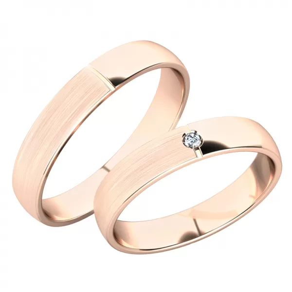 Snubní prsteny bílé zlato SP-244B