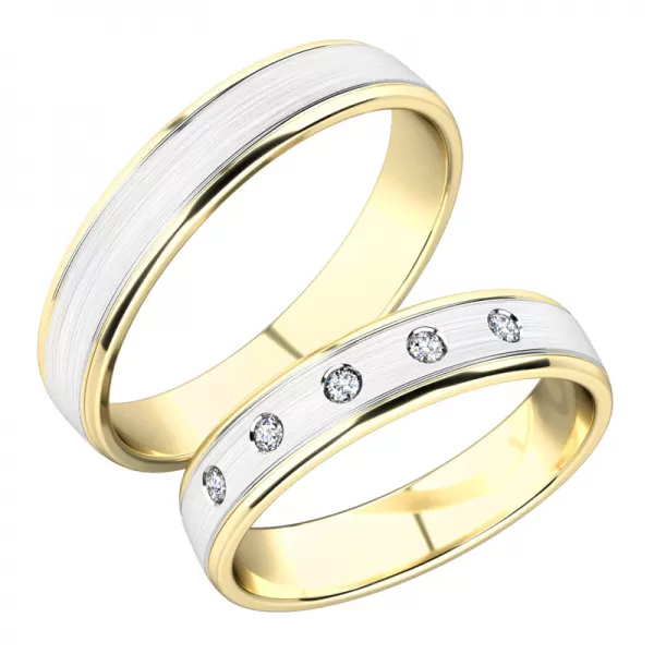 Snubní prsteny ze žlutého zlata SP-251Z