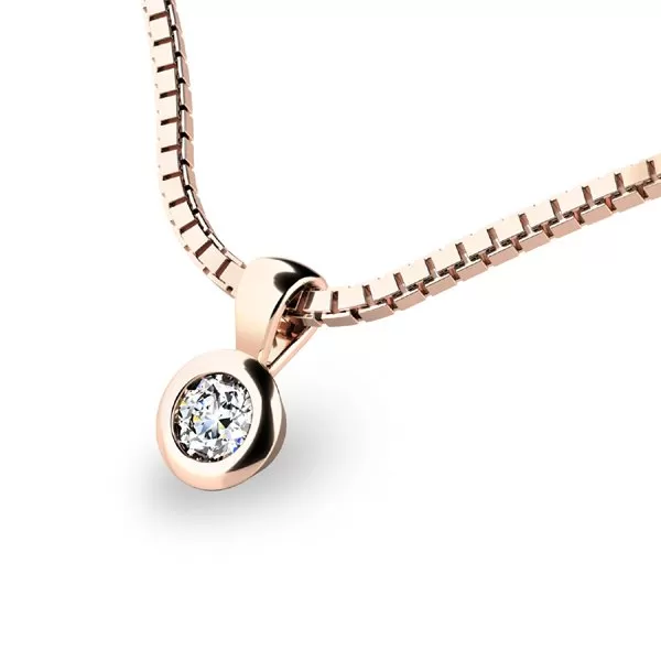 Zlatý přívěsek 10908-CV-ZIR